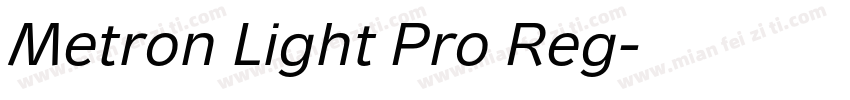 Metron Light Pro Reg字体转换